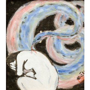 画像: 野長瀬晩花小色紙額「蛇淫の賦」