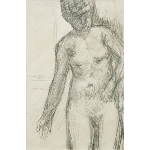 画像: ピエール・ボナール素描額「裸婦」