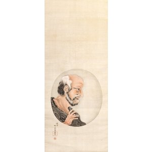 画像: 伊達探良画幅「ヒポクラテス像」