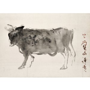 画像: 上野山清貢画幅「牛」