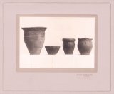 画像: 国後嶋泊村出土の土器（四個）写真　河野常吉コレクション