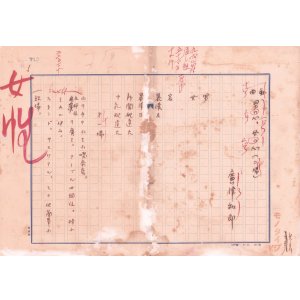 画像: 広津和郎草稿「戯曲　男の心　女の心」