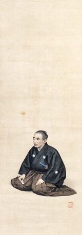 画像: 二世五姓田芳柳画幅「大滝十二代昌盛他肖像三幅」
