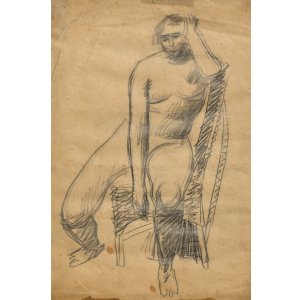 画像: 児島善三郎デッサン額「裸婦」