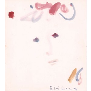 画像: 海老原喜之助色紙「初恋のひと」