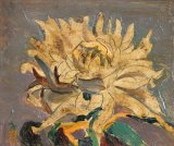 画像: 木村荘八画額「花」　油彩小品