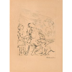 画像: オスカー・ココシュカ銅版画「作品」