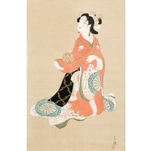 画像: 木谷千種画額「手毬」