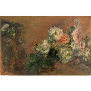 画像: 青山熊治画額「菊」