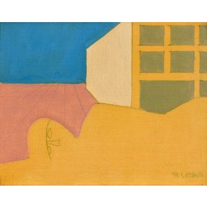 画像: 大沢昌助画額「横たわる女」