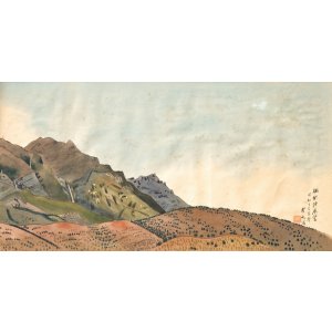 画像: 清水登之画額４点組「爛垢塘展望」