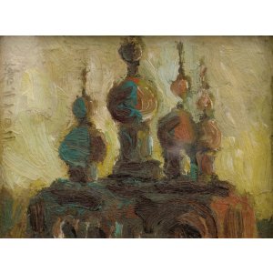 画像: 勅使河原蒼風画額「ハルピン寺院」