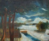 画像: 佐藤哲三画額「雪景」