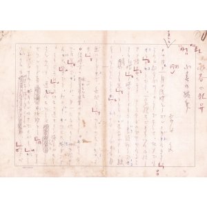 画像: 幸田文草稿「小春の駄弁」