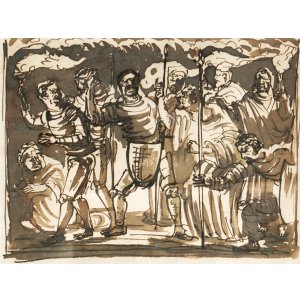 画像: 岸田劉生画額「画稿（騎士）」