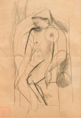 画像: 今西中通画額「裸婦」