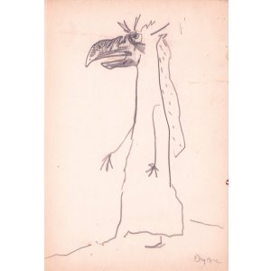 画像: 小山田二郎素描まくり「鳥人間」