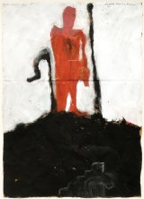 画像: マックス・ノイマン画額「赤い人物」