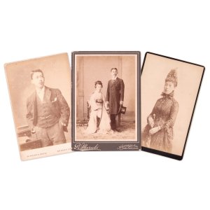 画像: 益田太郎夫妻写真３枚