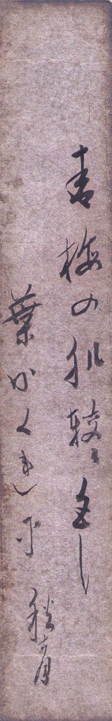 画像: 徳田秋聲短冊「青梅の」