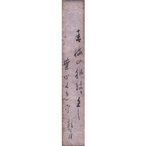 画像: 徳田秋聲短冊「青梅の」