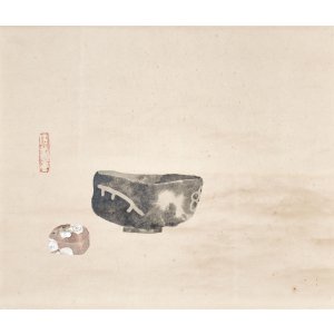 画像: 大河内正敏画幅「宗入黒鵲」