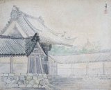 画像: 杉田勇次郎水彩画「寺門」