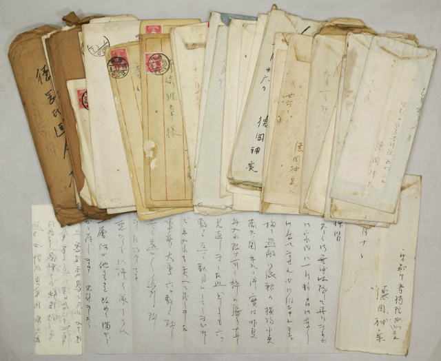 画像1: 徳岡神泉書簡３３通と後援会領収書１括