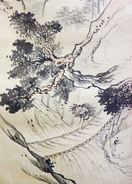 画像: 司馬江漢画幅「渓山帰樵図」