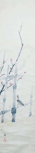 画像1: 牛田鶏村画幅「早春」