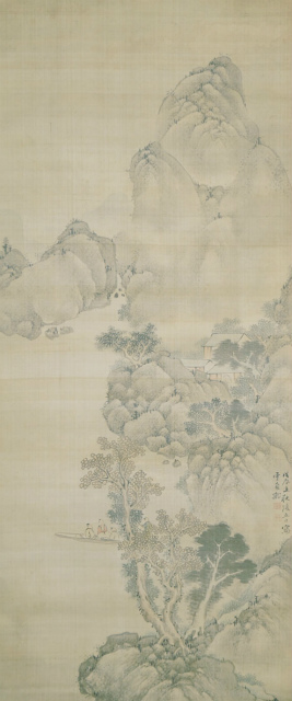 画像1: 釧雲泉画幅「山水図」