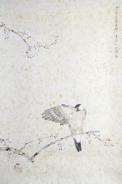 画像1: 小杉放庵画幅「梅鳥図」