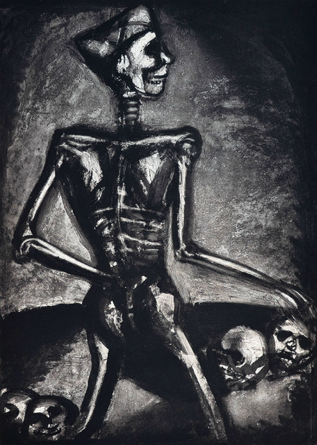 画像1: ジョルジュ・ルオー銅版画「人は人にとって狼」