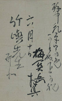 画像: 菅井梅関書状