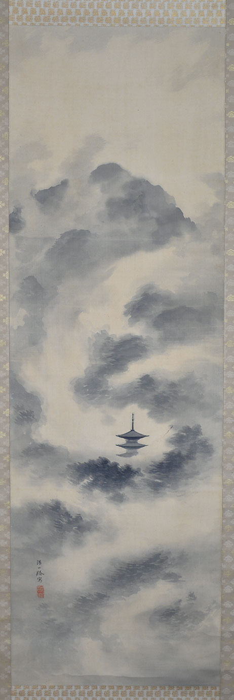 画像1: 近藤浩一路画幅「東山雨余」