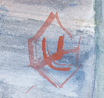 画像: 芹沢銈介画額「古洋書」