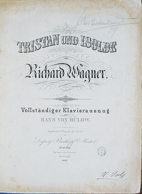 画像1: 楽譜　ワーグナー作曲「トリスタンとイゾルデ」ハンス・フォン・ビューロウによるピアノ編曲版　Score for Tristan und Isolde, composed by Wagner. Piano arrangement version