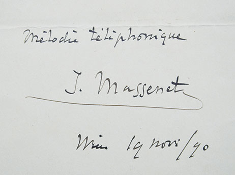 画像: ジュール・マスネ書簡５通 Massenet, Jules :5 autograph letters signed