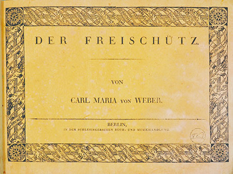 画像: 楽譜　ウェーバー作曲「魔弾の射手」　 Score for Der Freischütz, composed by Weber