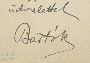 画像: ベラ・バルトーク書簡３通（封書１・葉書２通） Béla,Bartók:3 autograph letters signed