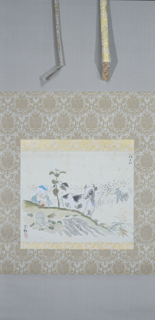 画像1: 小川芋銭画幅「秋日和」