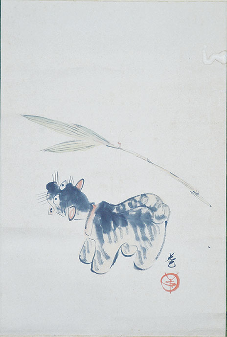 画像1: 吉田苞画幅「張子虎」