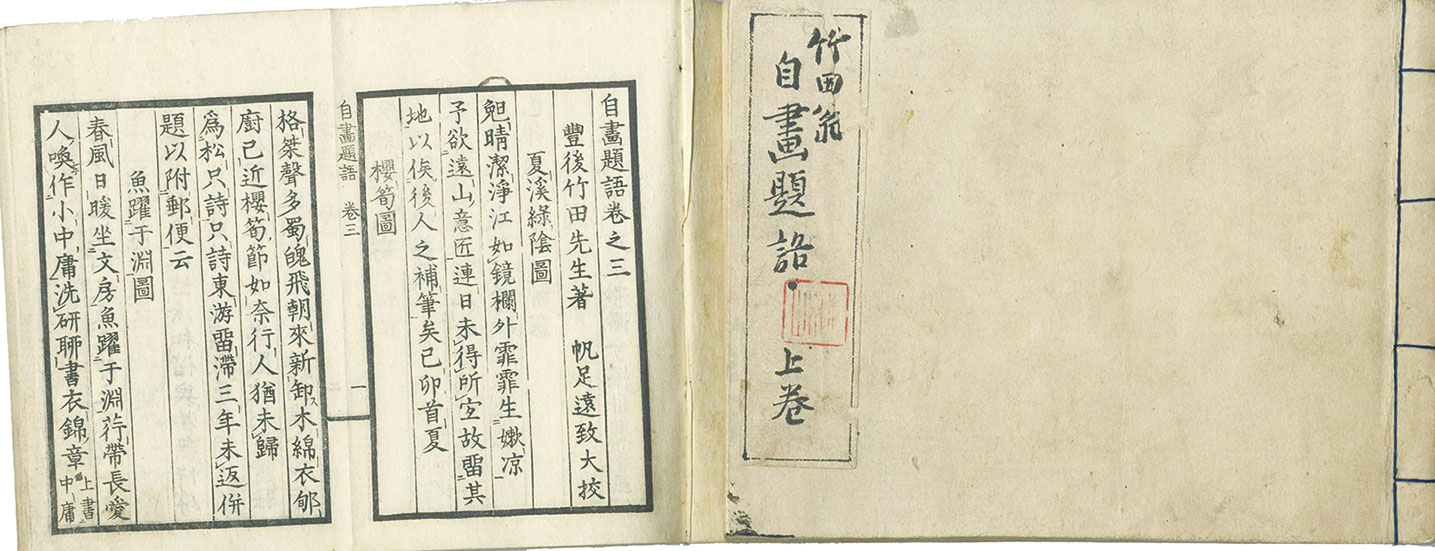 画像1: 自画題語　上下２冊