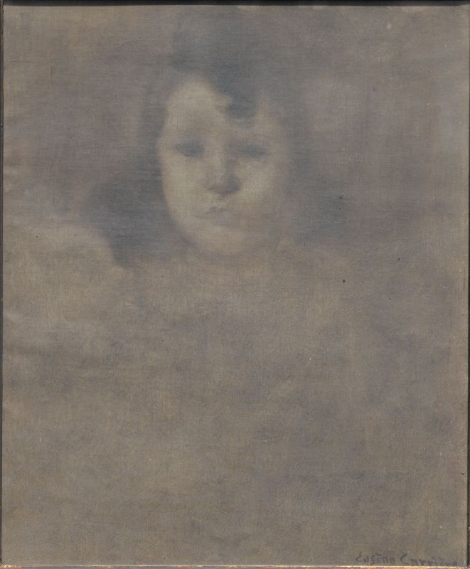 画像1: ウジェーヌ・カリエール画額「少女」