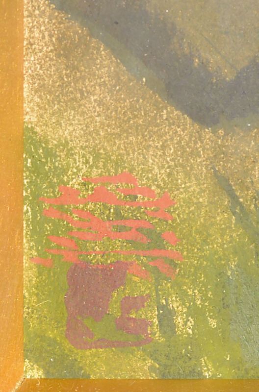 画像: 中村正義画額「樹のある風景」