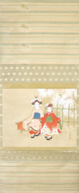 画像1: 栗原玉葉画幅「粧い」