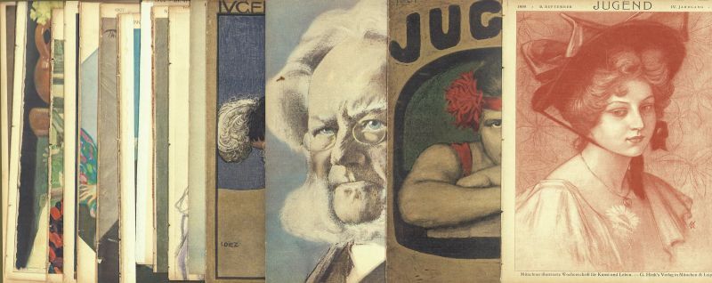 画像1: 独文　雑誌ユーゲント　１８９９〜１９１５年中１８冊