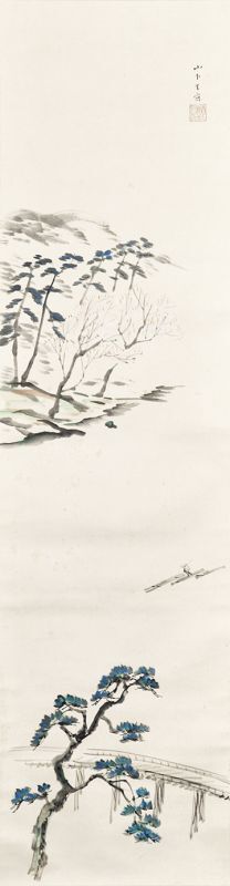 画像1: 山下新太郎画幅「春之嵐山」