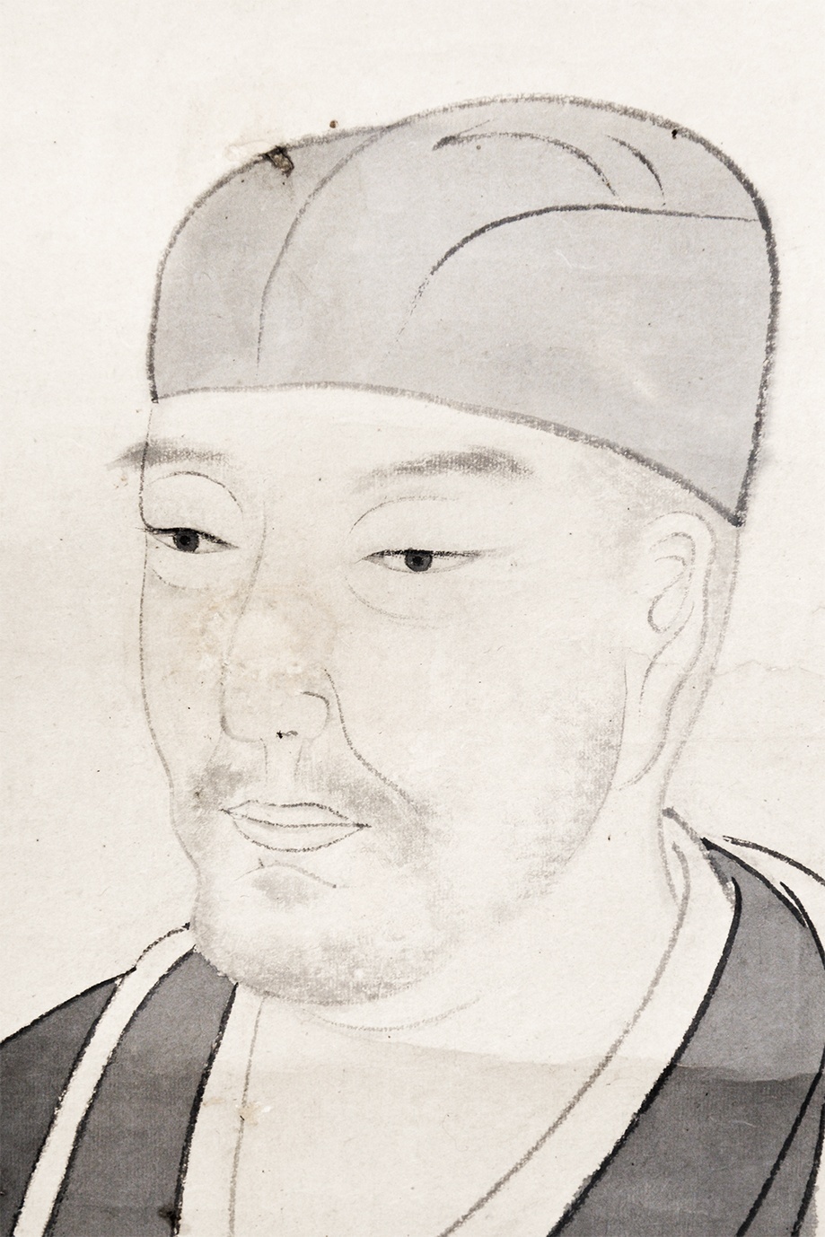 画像: 松村呉春画幅「芭蕉翁像」