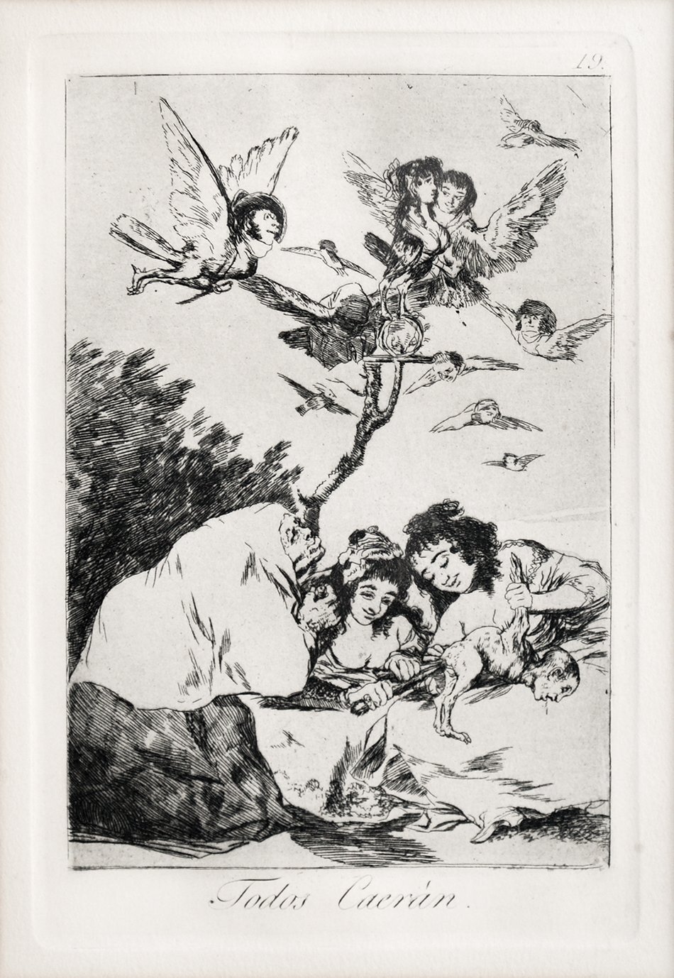 画像: ゴヤ複製銅版画４点